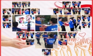 爱心，在这里传递——中岳店献爱心捐款活动